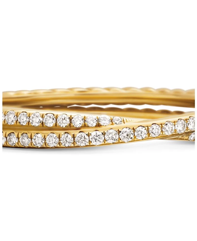 18K Yellow Gold DY Crossover® Micro Pavé Band Ring
