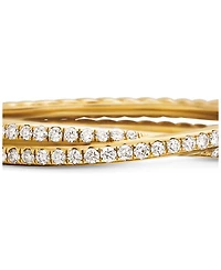 18K Yellow Gold DY Crossover® Micro Pavé Band Ring