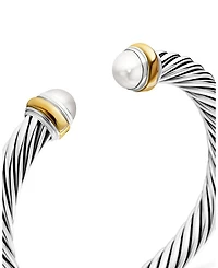 Cable Classics Bracelet with Gemstones, 14K Yellow Gold & Sterling Silver, 7mm