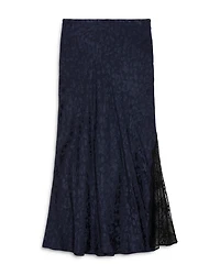 Jayla Jacquard Silk Skirt