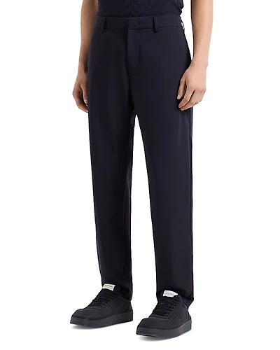 Emporio Armani Technical Nylon Stretch Regular Fit Pants