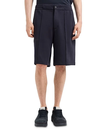 Cotton Blend Double Jersey Regular Fit Bermuda Shorts