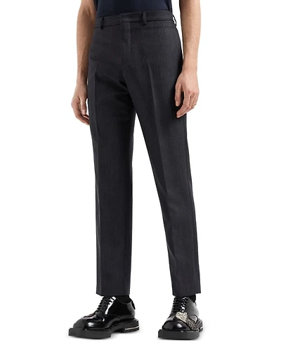 Mouline Slim Leg Trousers
