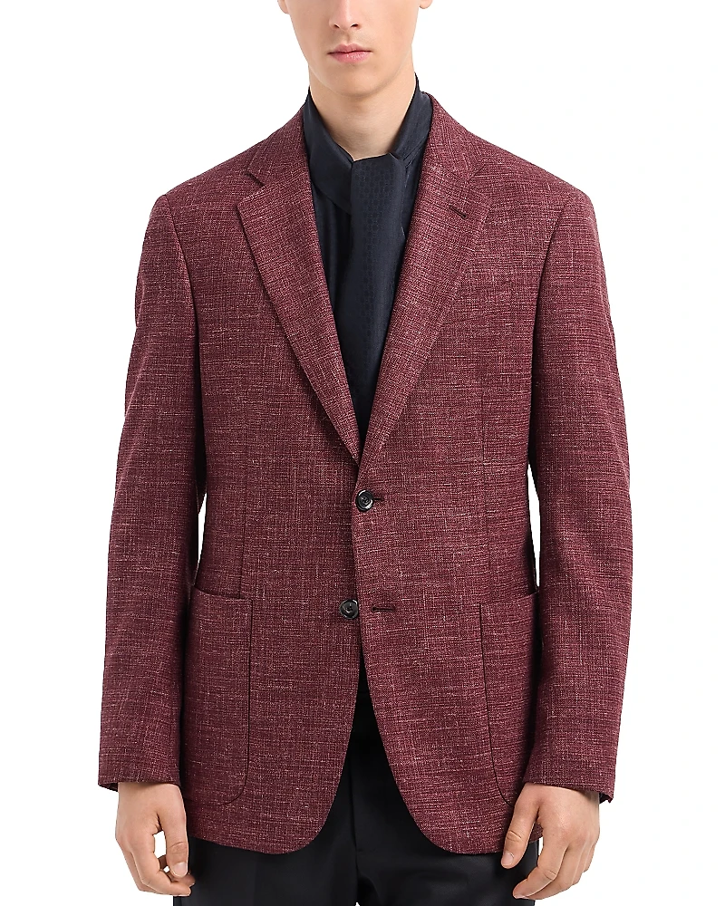 Emporio Armani Wool & Linen Blend Sport Jacket