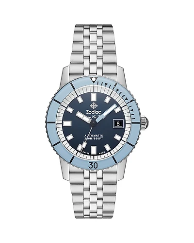 Zodiac Compression Diver Automatic Stainless Steel Watch