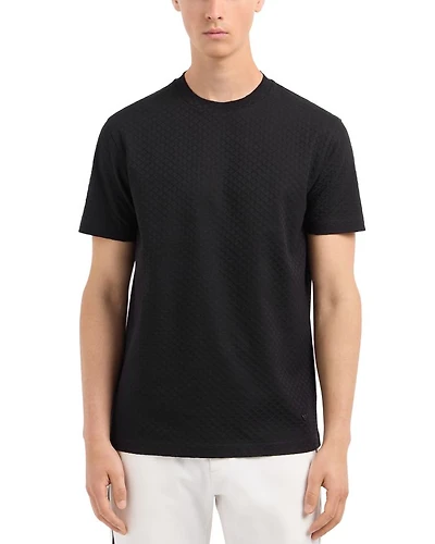 Cotton Jersey Diamond Jacquard Tee
