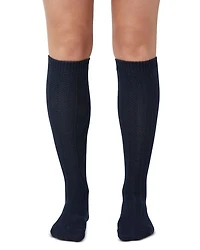 Cable Knee High Socks