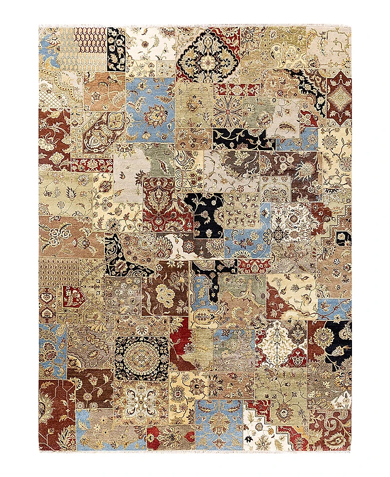 Bloomingdale's Indo Patchwork M6061 Area Rug, 9'2 x 12'3