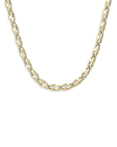 Alberto Amati 14K Yellow Gold Wave Petali Open Link 18 Collar Necklace