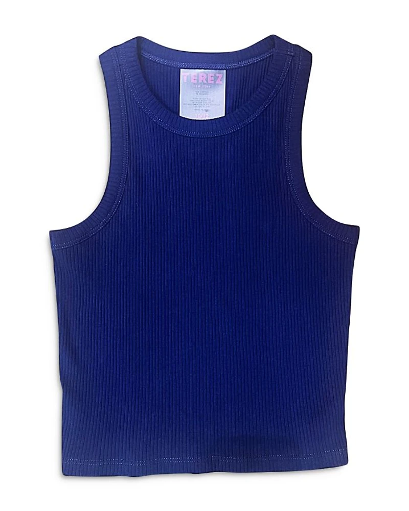 Girls' Cotton Stretch Ribbed Tank - Little Kid, Big Kid