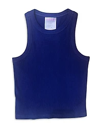 Terez Girls' Cotton Stretch Ribbed Tank - Little Kid, Big Kid