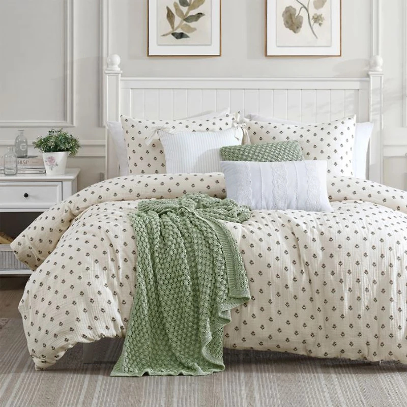 Block Print Gauze Comforter Set