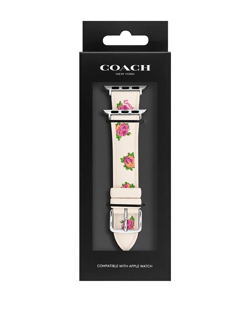 Apple Watch® Chalk Floral Print Silicone Strap, 38/40/41mm