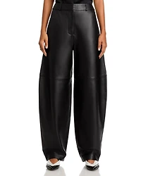 High Waist Leather Balloon Pants