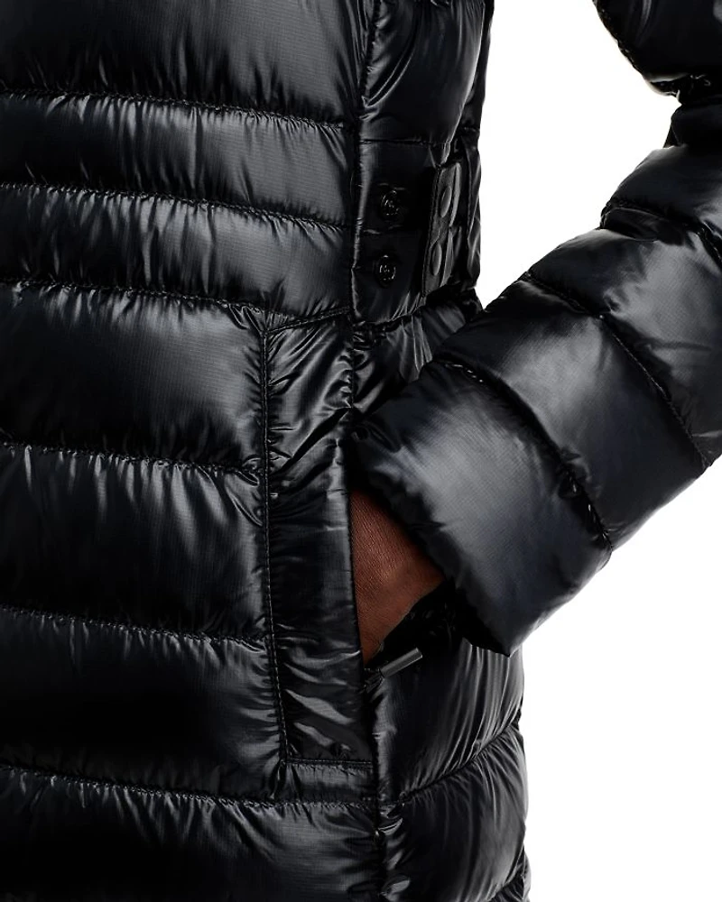 Cypress Packable Hooded Mid-Length Down Jacket