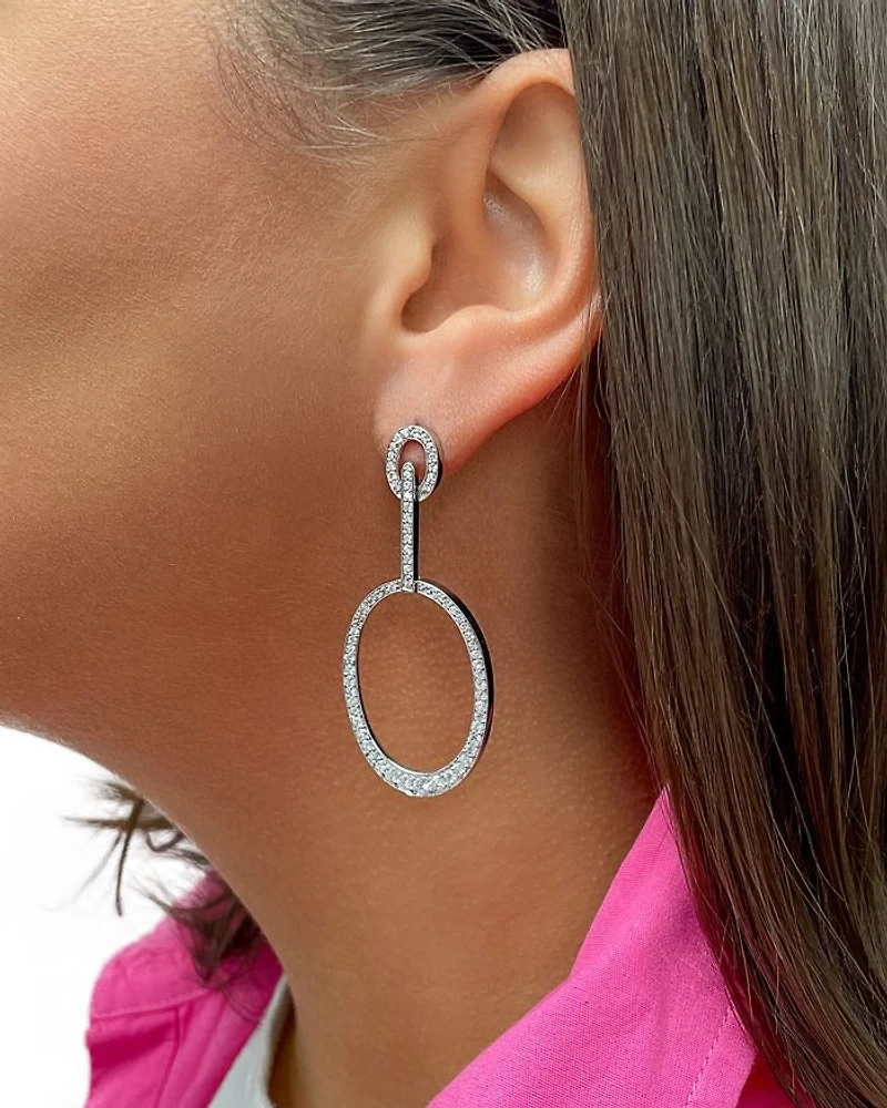 Tory Oval Drop Earrings