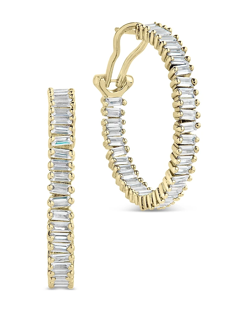 Sterling Forever Mischa Hoop Earrings