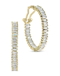 Sterling Forever Mischa Hoop Earrings