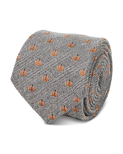 Cufflinks Inc Holiday Pumpkin Herringbone Silk Tie