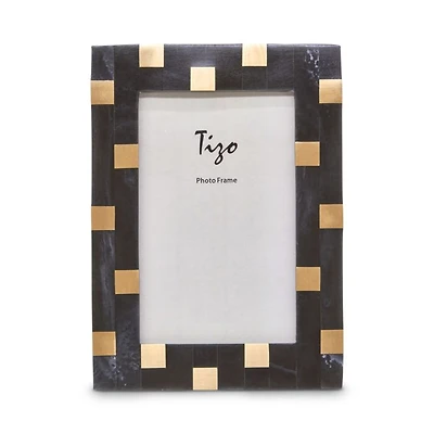 Bone Resin/Brass Picture Frame