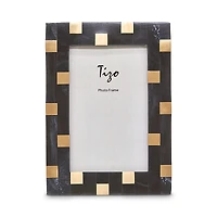 Tizo Bone Resin/Brass Picture Frame, 8 x 10
