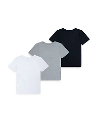 Boys' Cotton Stretch Crewneck Tees, Pack of 3 - Big Kid