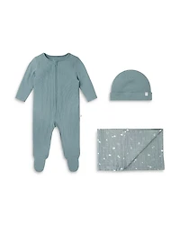 Mori Unisex Take Me Home Romper, Beanie and Blanket - Baby