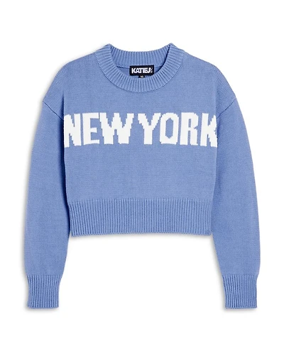 Girls' New York Intarsia Sweater - Big Kid