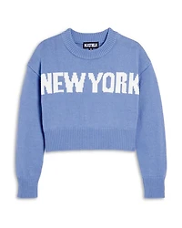 Girls' New York Intarsia Sweater - Big Kid