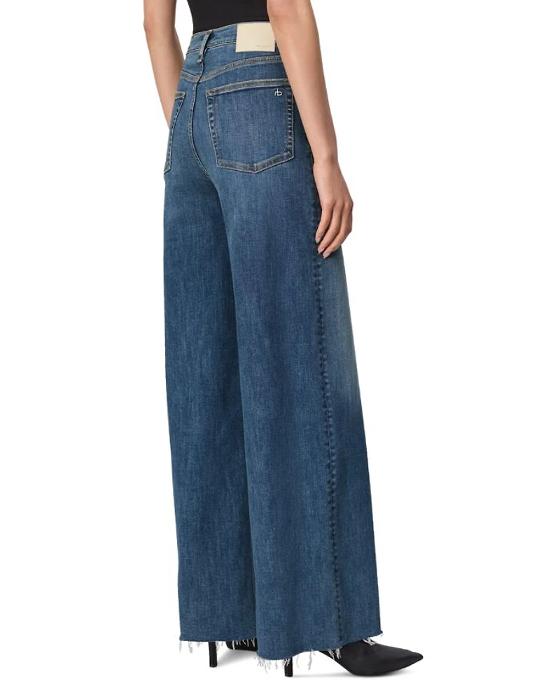 Flexi Sofie High Rise Wide Leg Jeans Willow