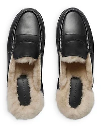 Women's Temi Shearling Lined Mule Flats
