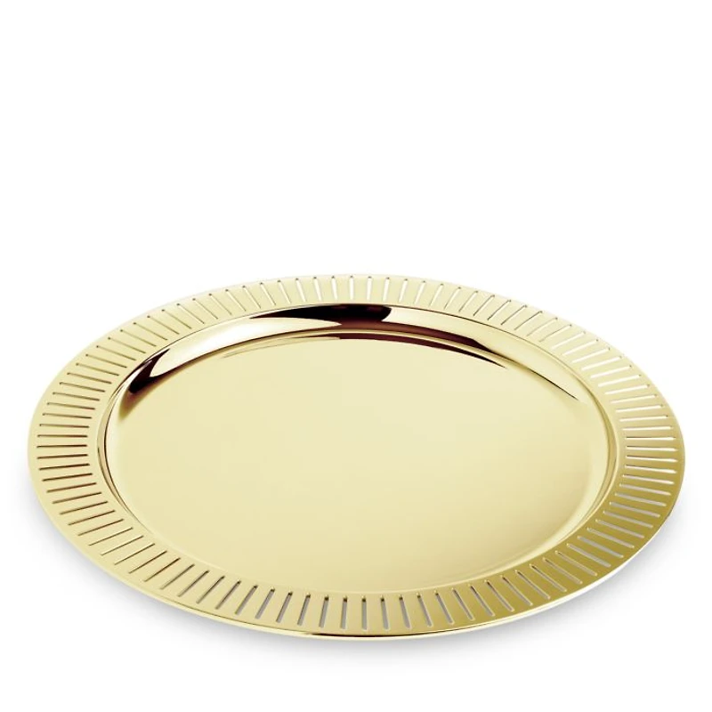 Striations Serving Tray Round