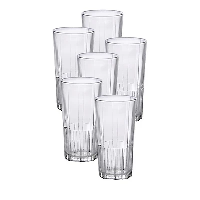 Jazz 10.12 oz. Clear Tumbler, Set of 6