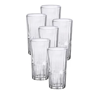 Jazz 10.12 oz. Clear Tumbler, Set of 6