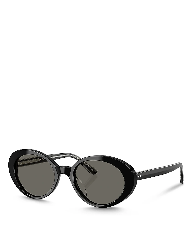 Oliver Peoples Lumar Oval Sunglasses, 51mm
