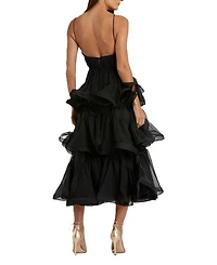 Tiered V-Neck Dress