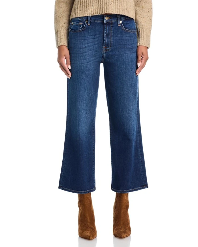 Alexa High Rise Cropped Jeans Wave