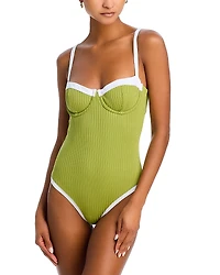 Aqua Swim Underwire One Piece Swimsuit - Exclusive
