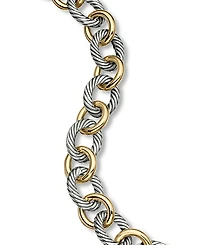 Oval Large Link Bracelet with Gold