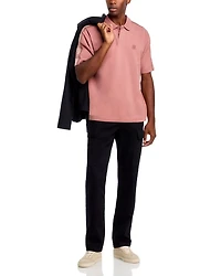 Drack Cotton Logo Taped Relaxed Fit Polo Shirt