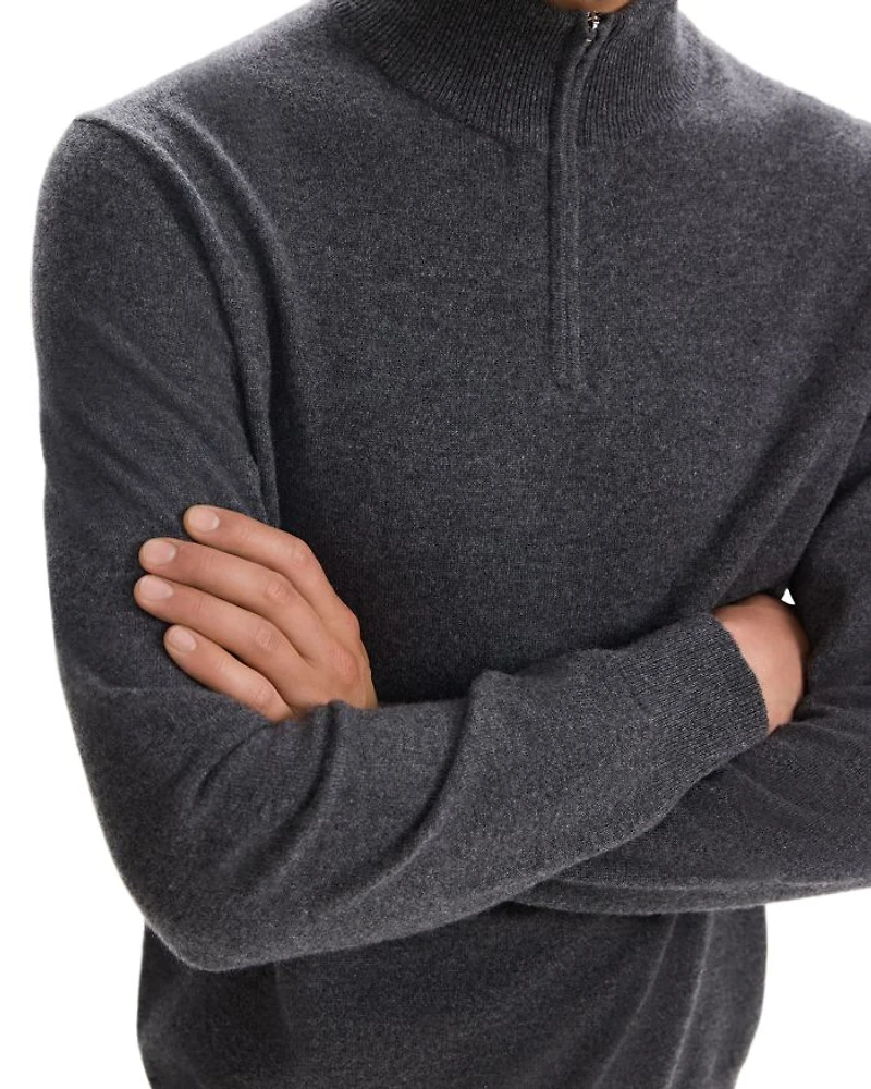 Hilles Quarter Zip Cashmere Sweater
