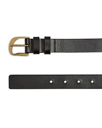 Women's Twist Buckle Leather Belt