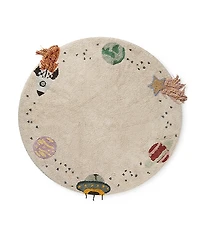 Lorena Canals Mom, I want to be an astronaut Interstellar Round Area Rug, 4'7 x 4'7