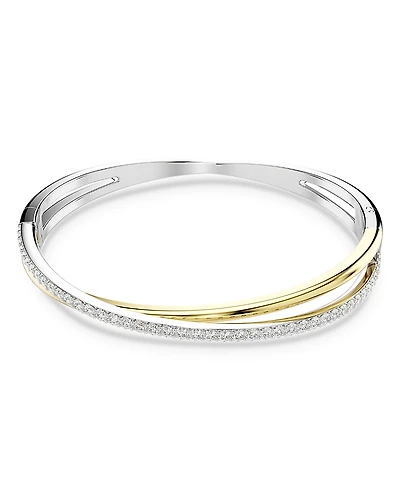 Swarovski Hyperbola Crystal Double Row Bangle Bracelet