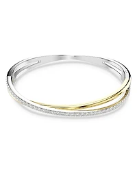 Swarovski Hyperbola Crystal Double Row Bangle Bracelet