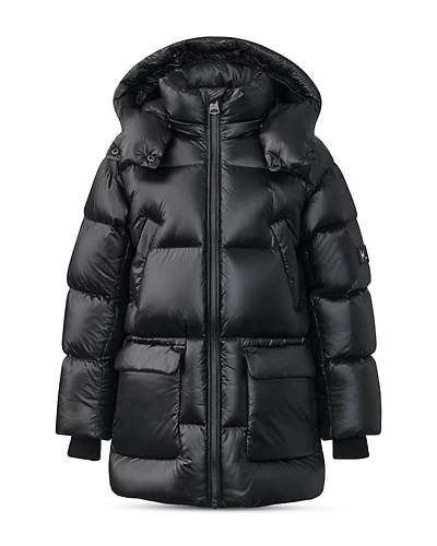 Unisex Detachable Hood Down Kennie Jacket - Big Kid