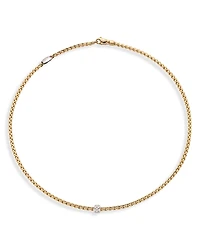 Fope 18K Yellow Gold Eka Diamond Necklace, 17