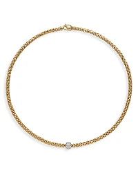 Fope 18K Yellow Gold Solo Diamond Necklace, 17