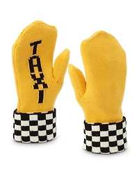 Taxi Checkerboard Mittens