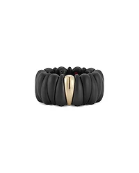 Roberto Demeglio 18K Yellow Gold Demeglio Black Ceramic Ring